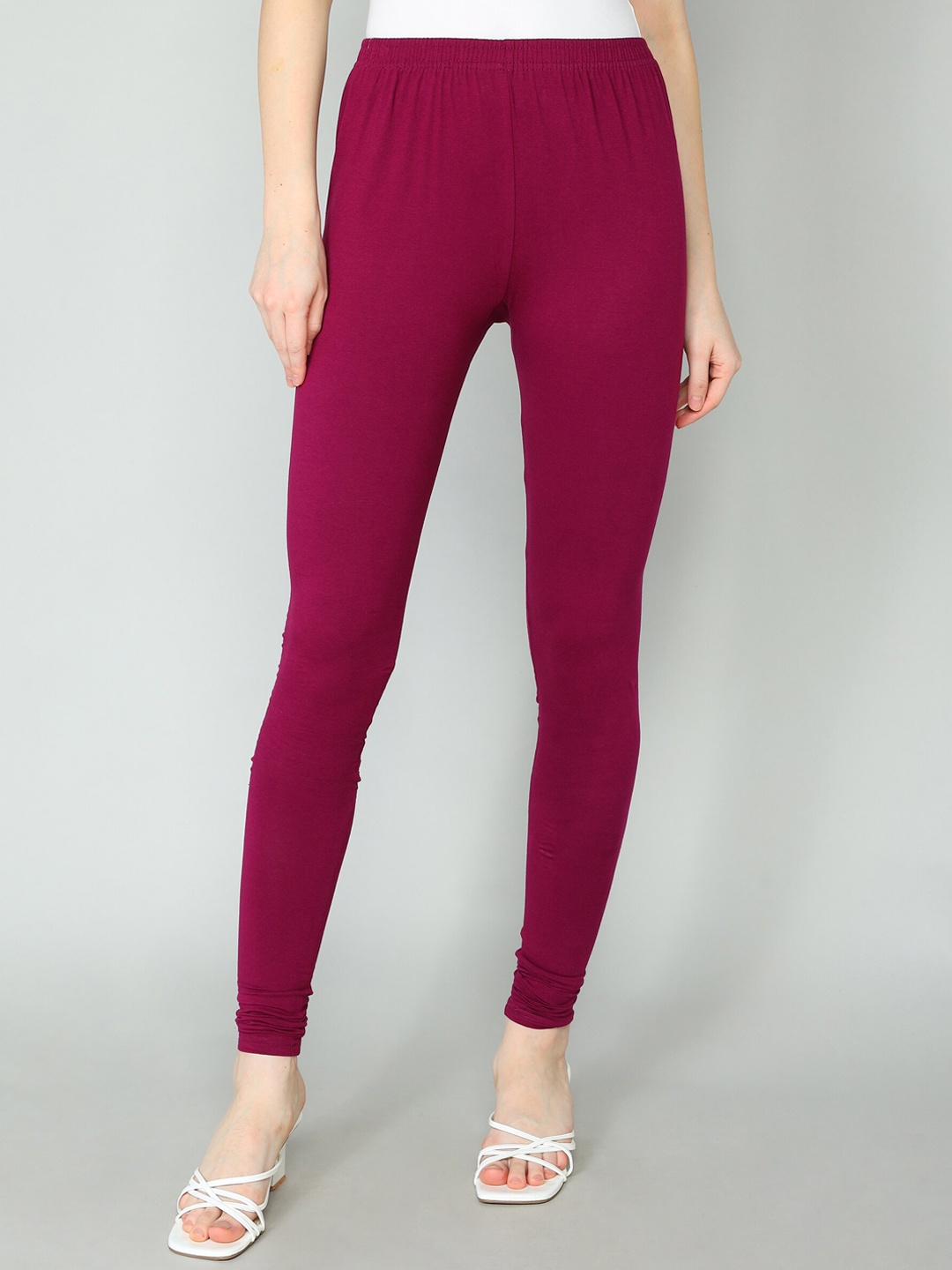 

Redden Women Bio Washed Pure Cotton Churidar Length Leggings, Fuchsia