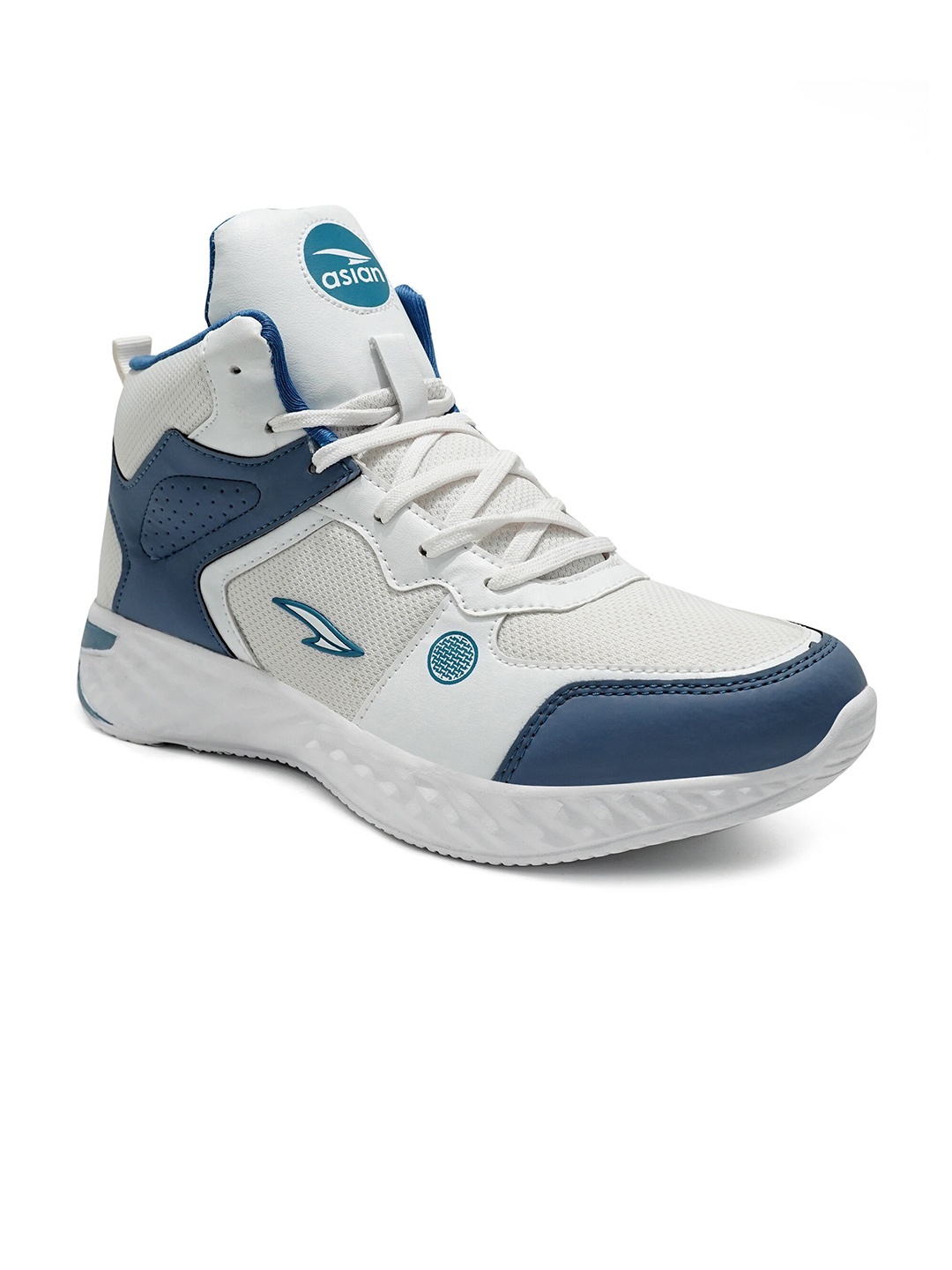 

ASIAN Men Unicorn-03 Mid Top Memory Foam Mesh Running Shoes, White
