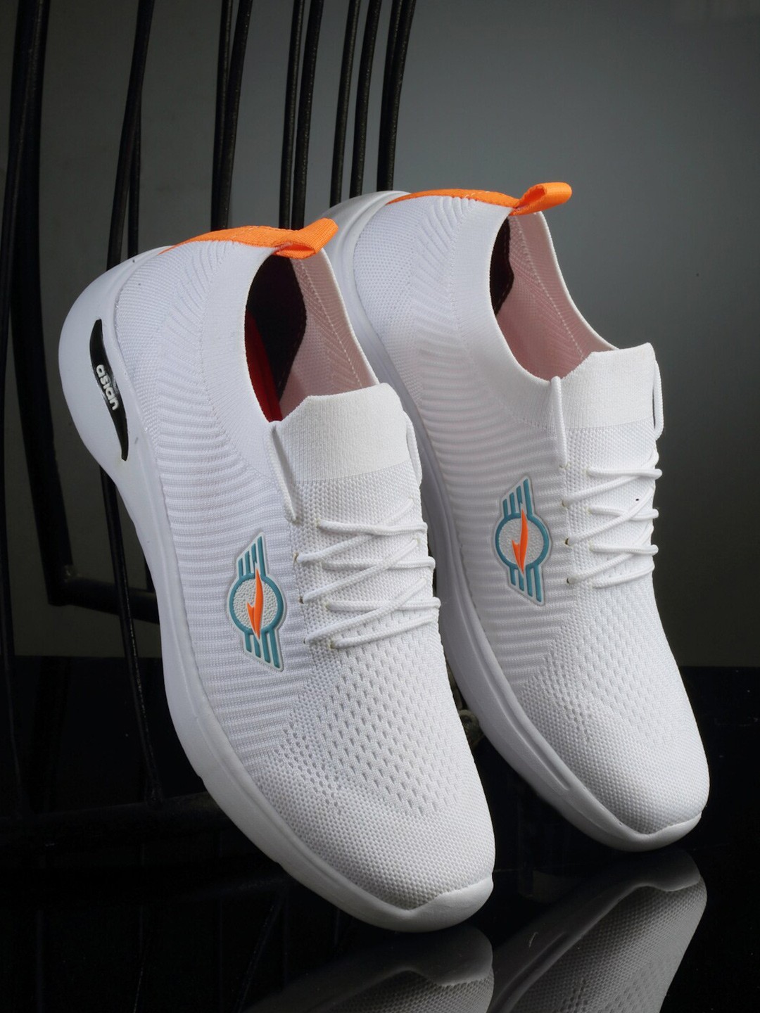 

ASIAN Men Hattrick-36 Memory Foam Mesh Running Shoes, White