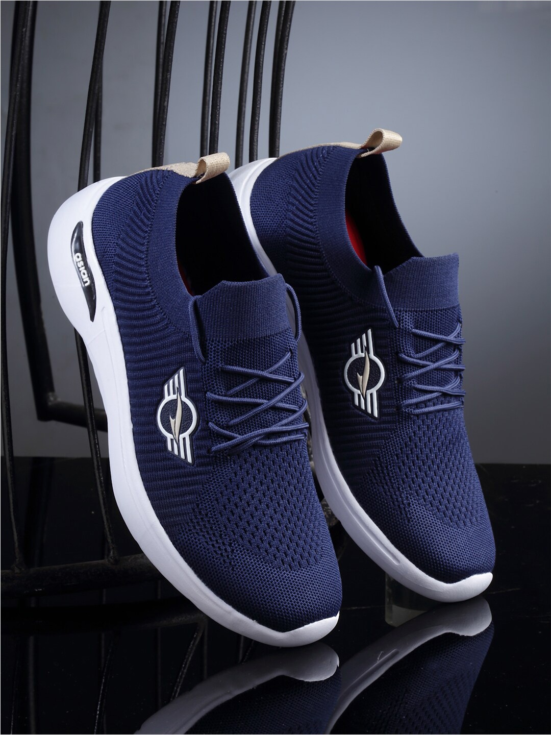 

ASIAN Men Hattrick-36 Memory Foam Mesh Running Shoes, Navy blue
