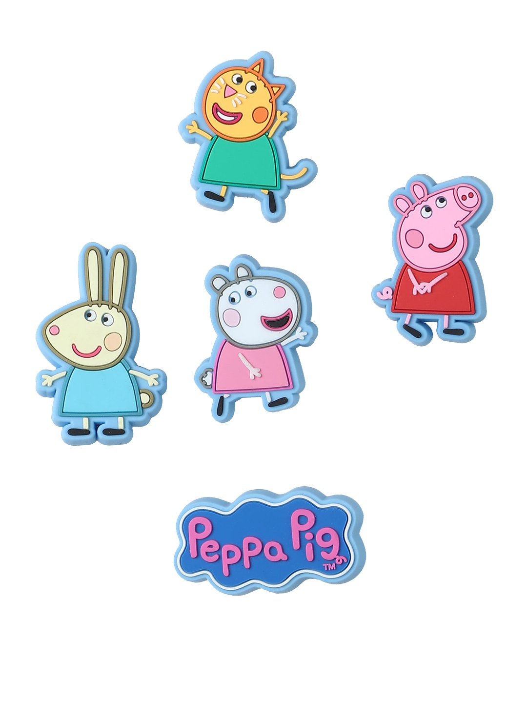 

Crocs Set of 5 Peppa Pig Shoe Charms Jibbitz, Blue