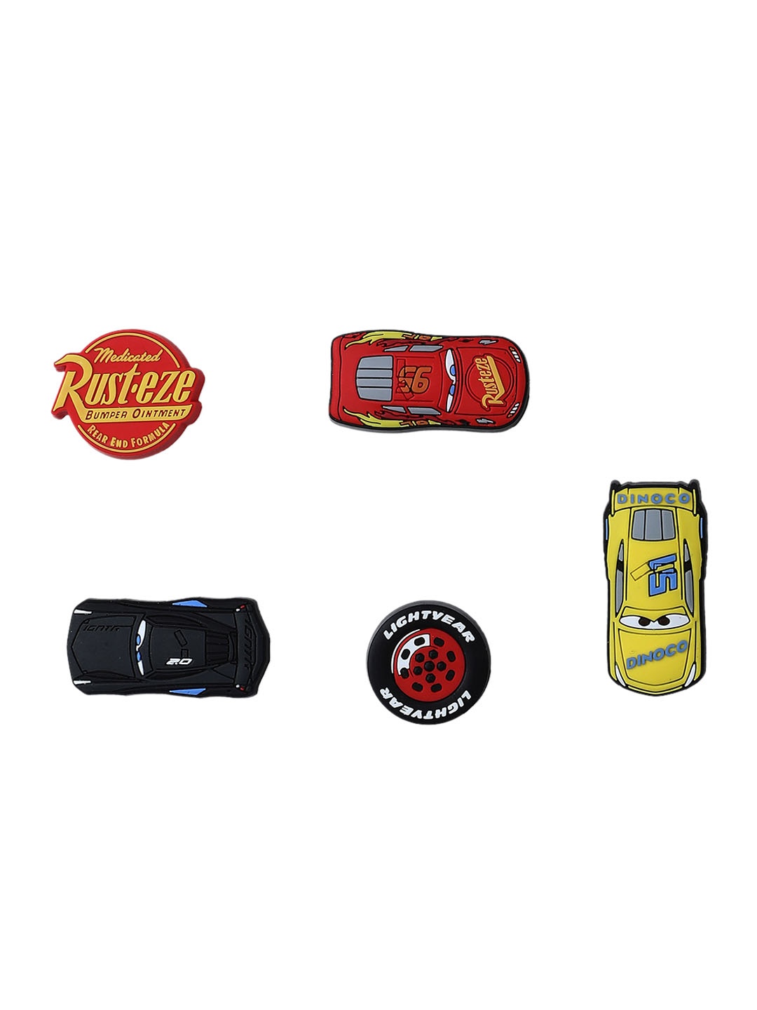 

Crocs Set Of 5 Disney Pixar Cars Jibbitz Shoe Charms, Red