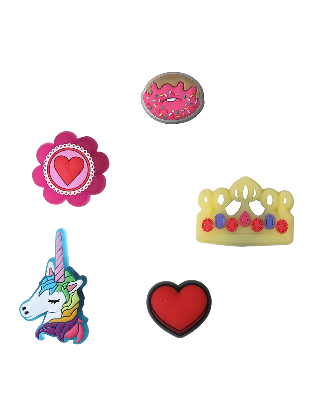 

Crocs Set Of 5 Lights Up Pink Jibbitz Shoe Charms
