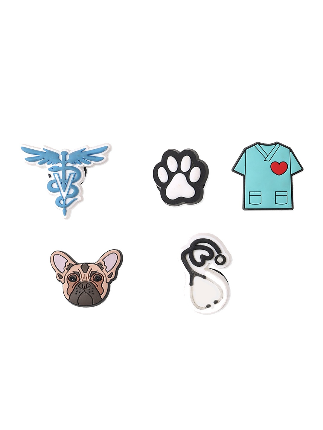 

Crocs Set Of 5 Vet Jibbitz Shoe Charms, Blue