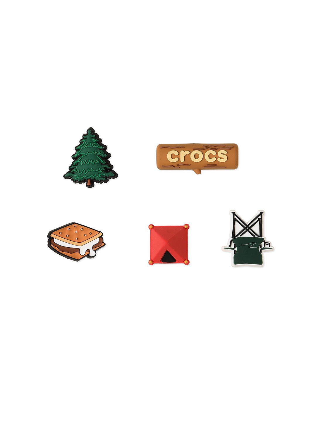 

Crocs Set Of 5 Shoe Charms Jibbitz, Red