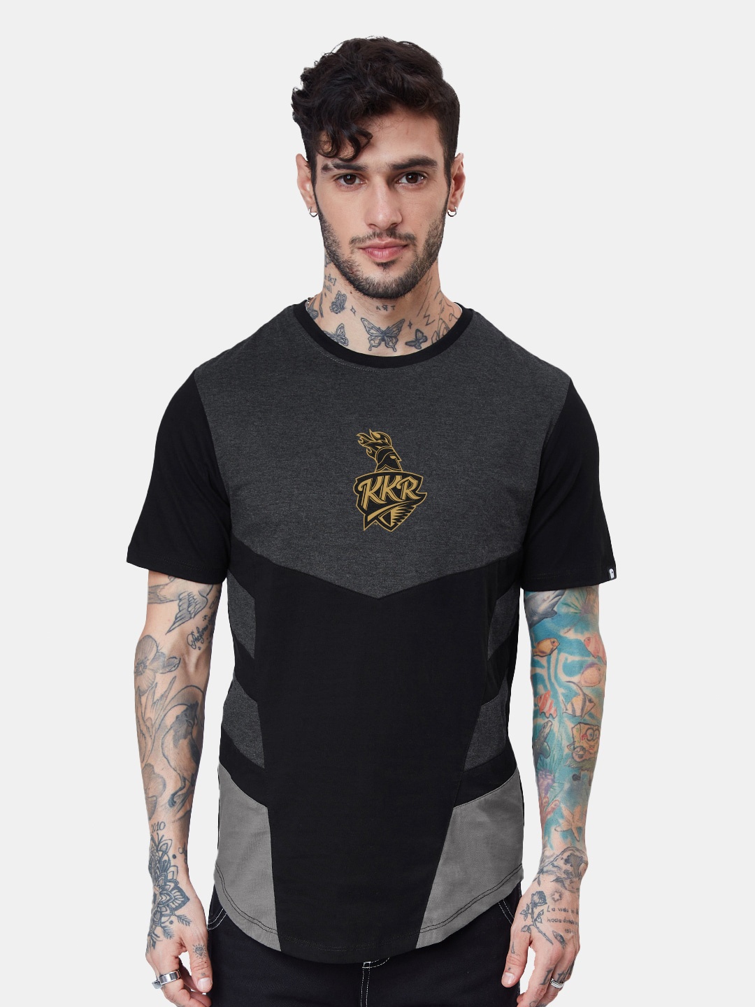 

The Souled Store Typography Printed Regular Fit Pure Cotton T-shirt, Grey