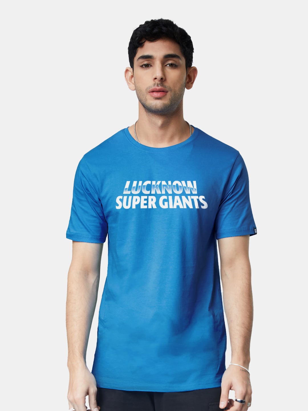 

The Souled Store Typography Printed Casual Pure Cotton T-shirt, Blue