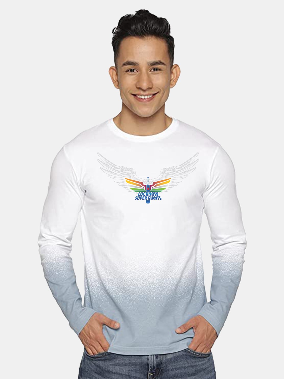 

The Souled Store White Lucknow Super Giants Printed Pure Cotton T-shirt