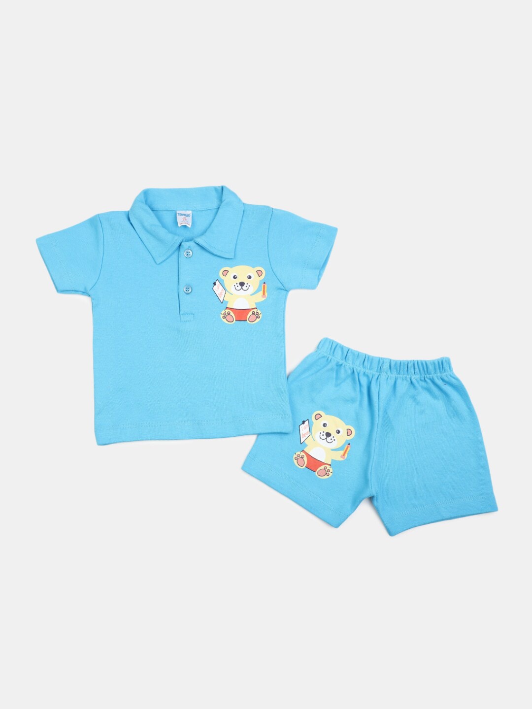

V-Mart Infant Boys Printed T-shirt with Shorts, Blue