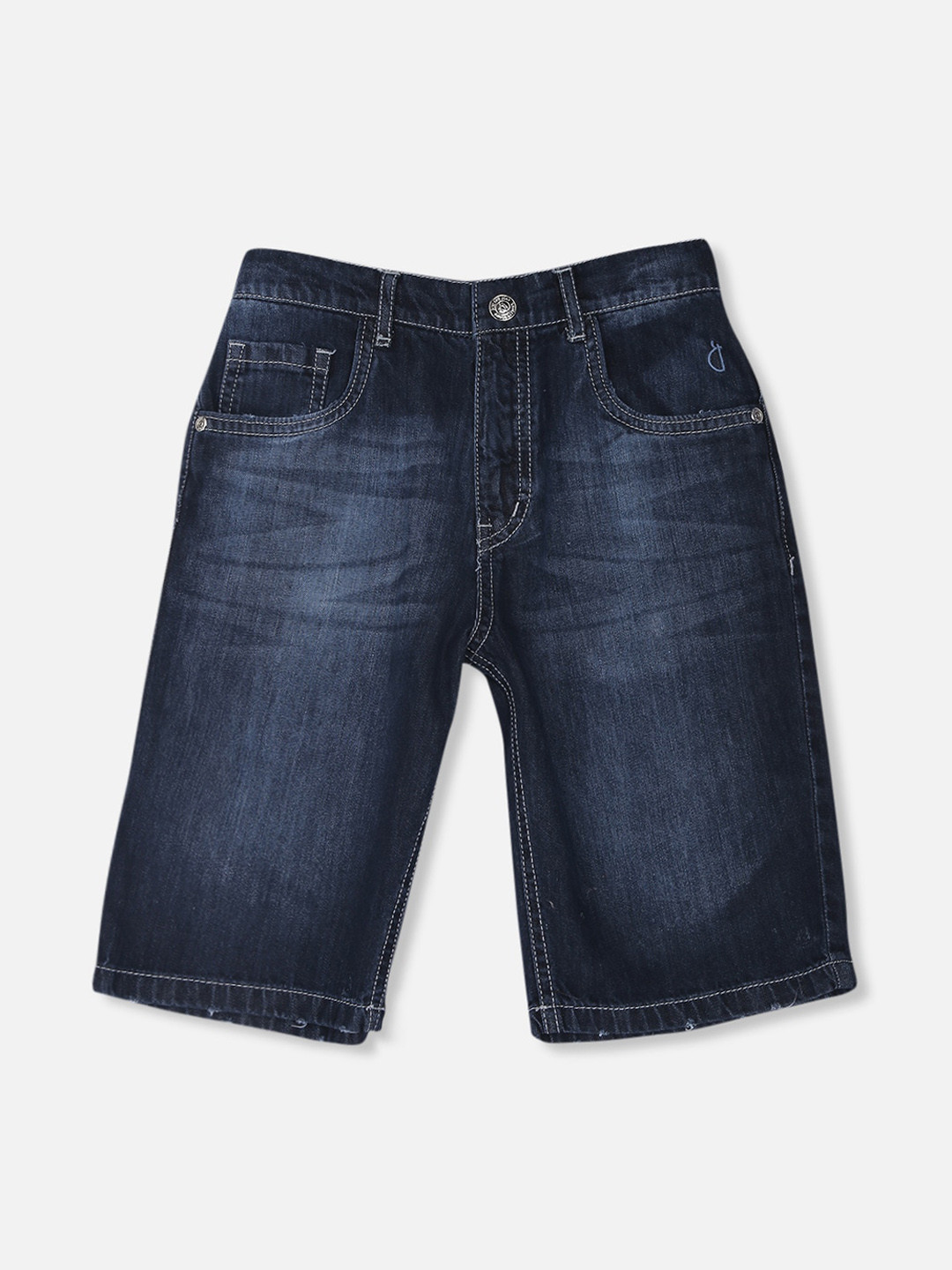 

Gini and Jony Boys Navy Blue Washed Denim Denim Shorts Technology