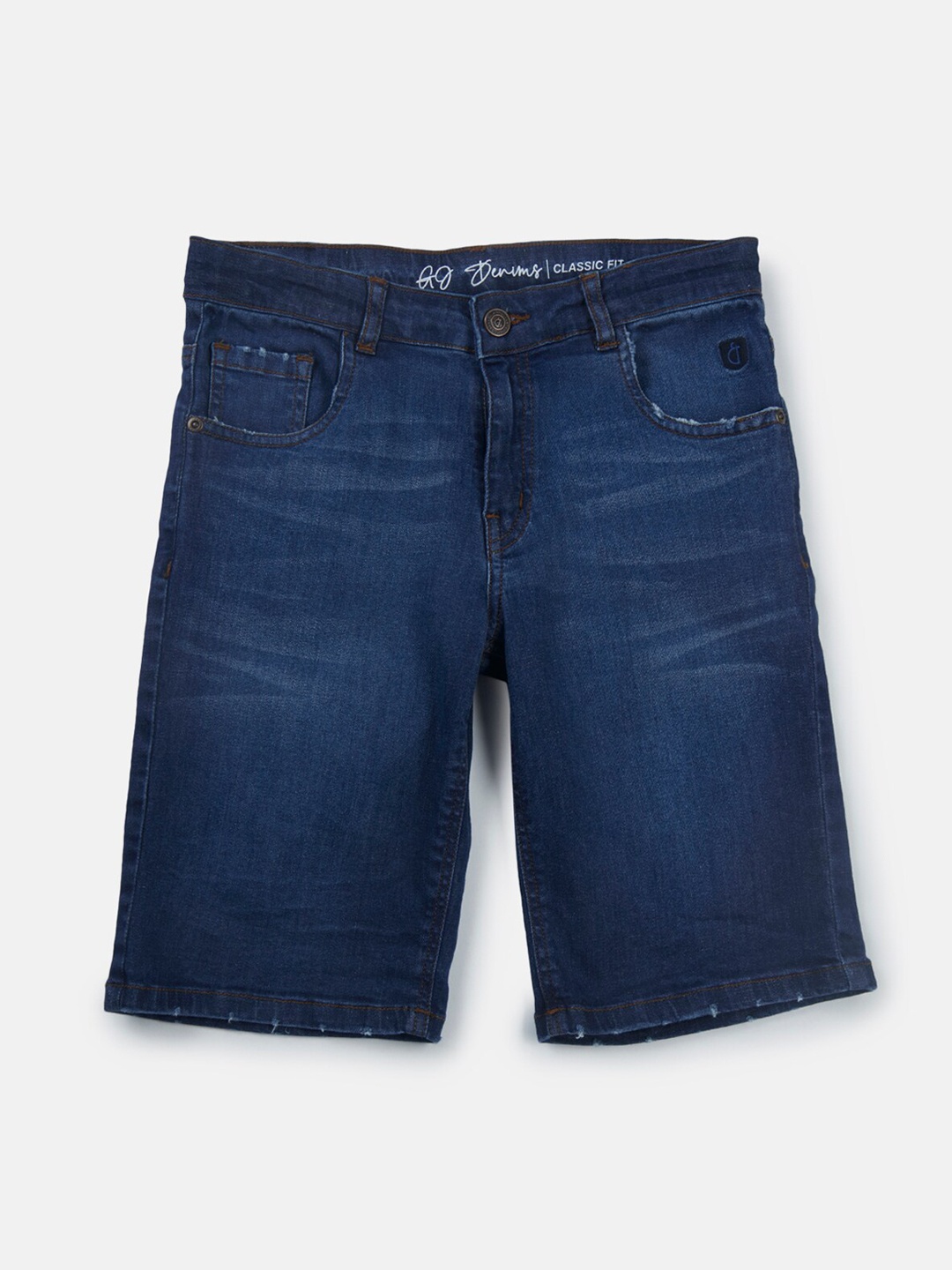 

Gini and Jony Infants Boys Mid-Rise Denim Shorts, Navy blue