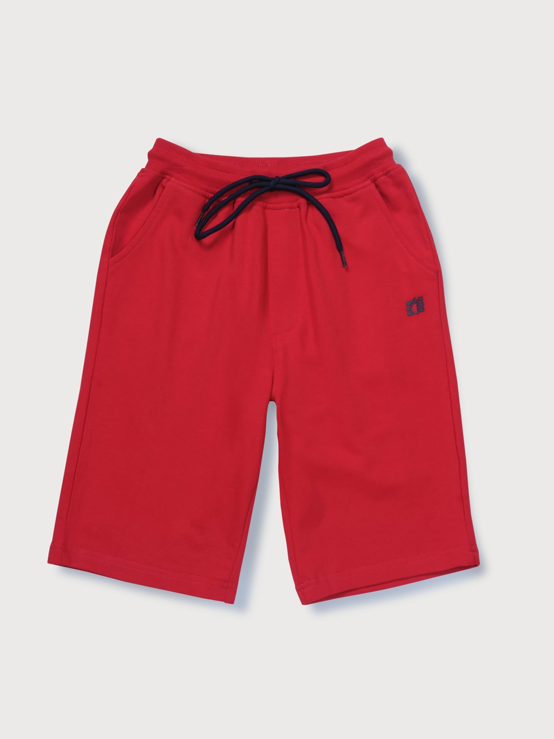 

Gini and Jony Boys Mid-Rise Casual Cotton Shorts, Red