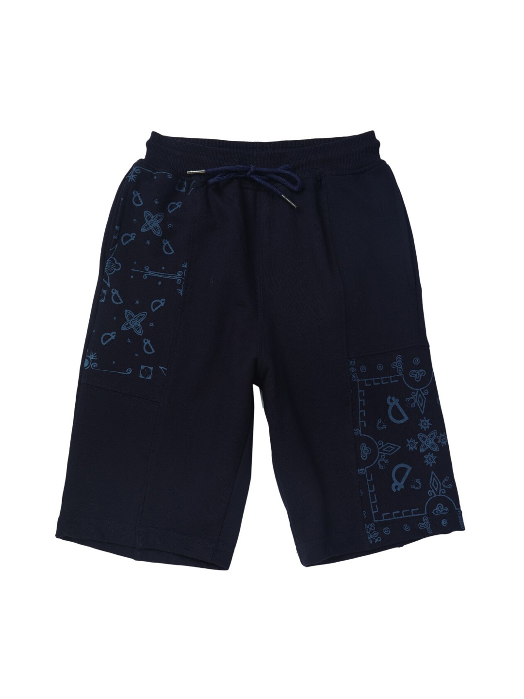 

Gini and Jony Boys Mid-Rise Conversational Printed Casual Cotton Shorts, Navy blue