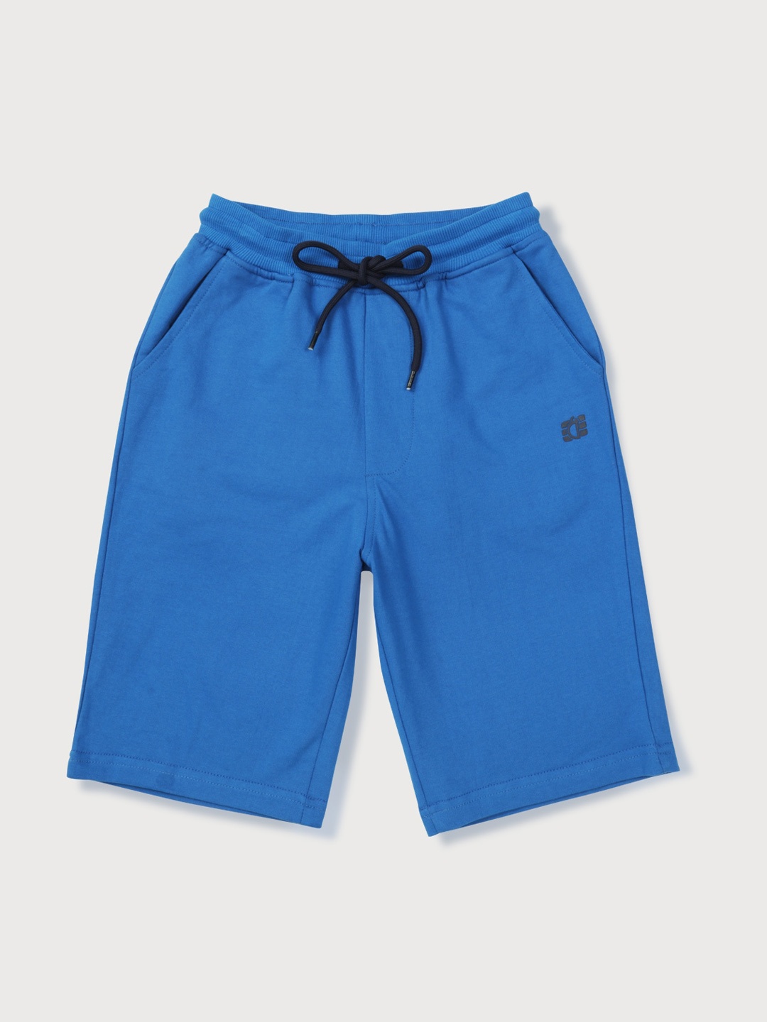 

Gini and Jony Boys Mid-Rise Casual Cotton Shorts, Blue