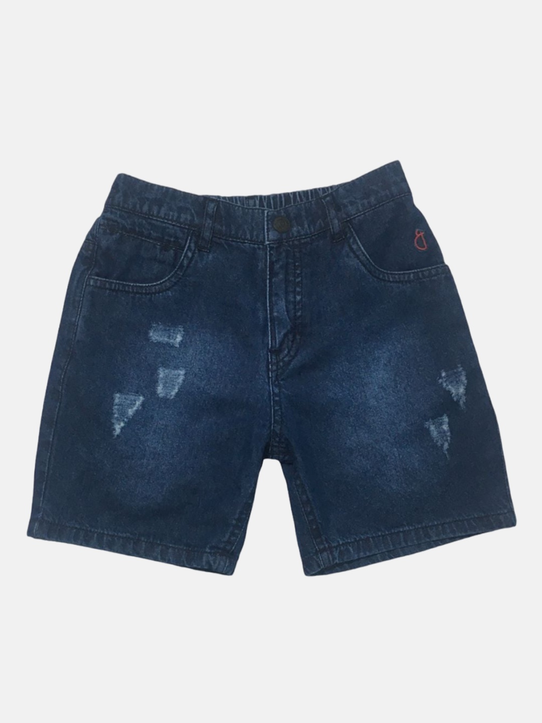 

Gini and Jony Boys Washed Mildly Distressed Denim Shorts, Navy blue