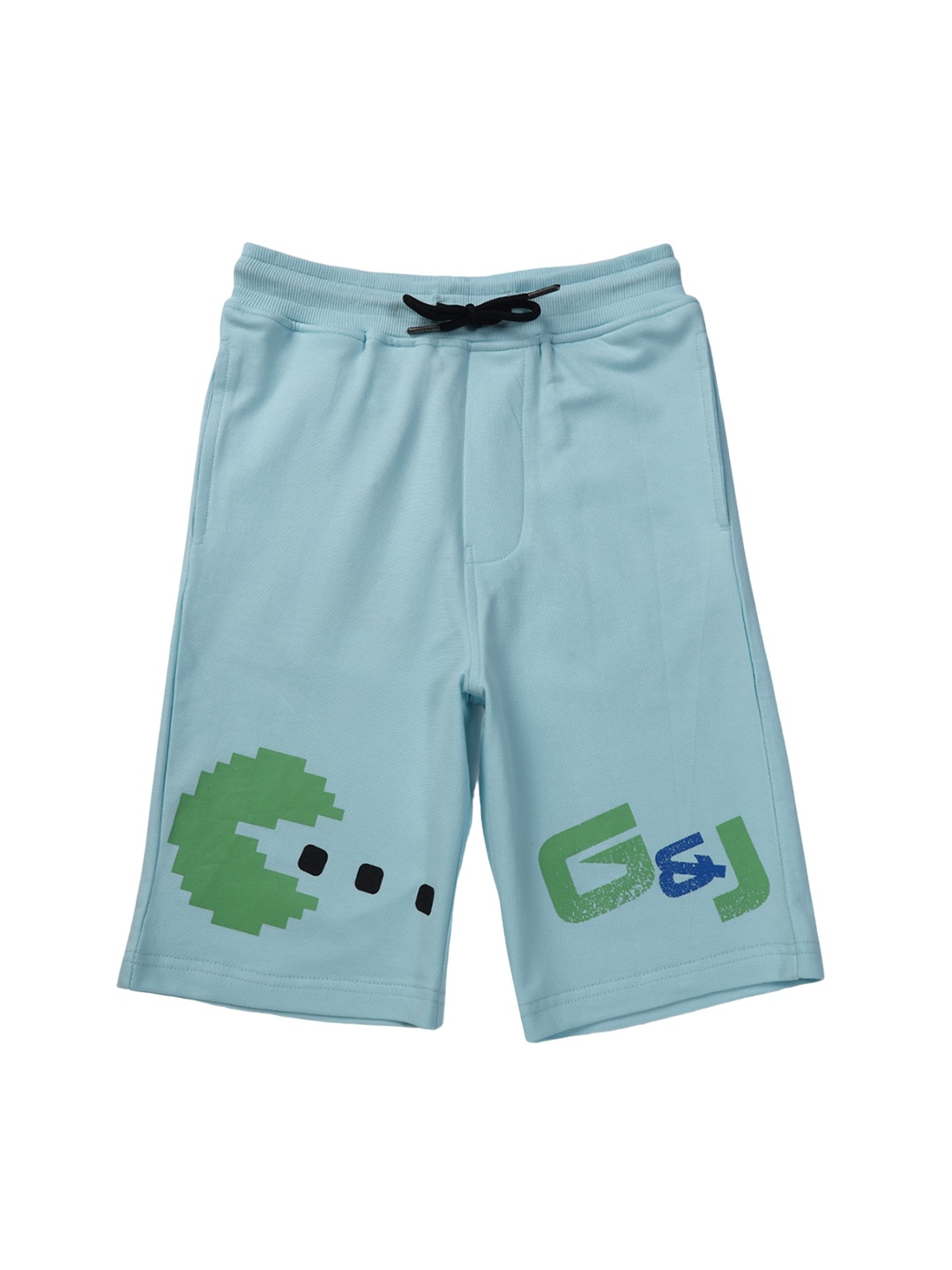 

Gini and Jony Boys Graphic Printed Cotton Shorts, Blue