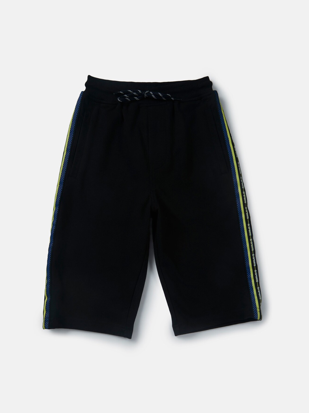 

Gini and Jony Boys Mid-Rise Casual Cotton Shorts, Black