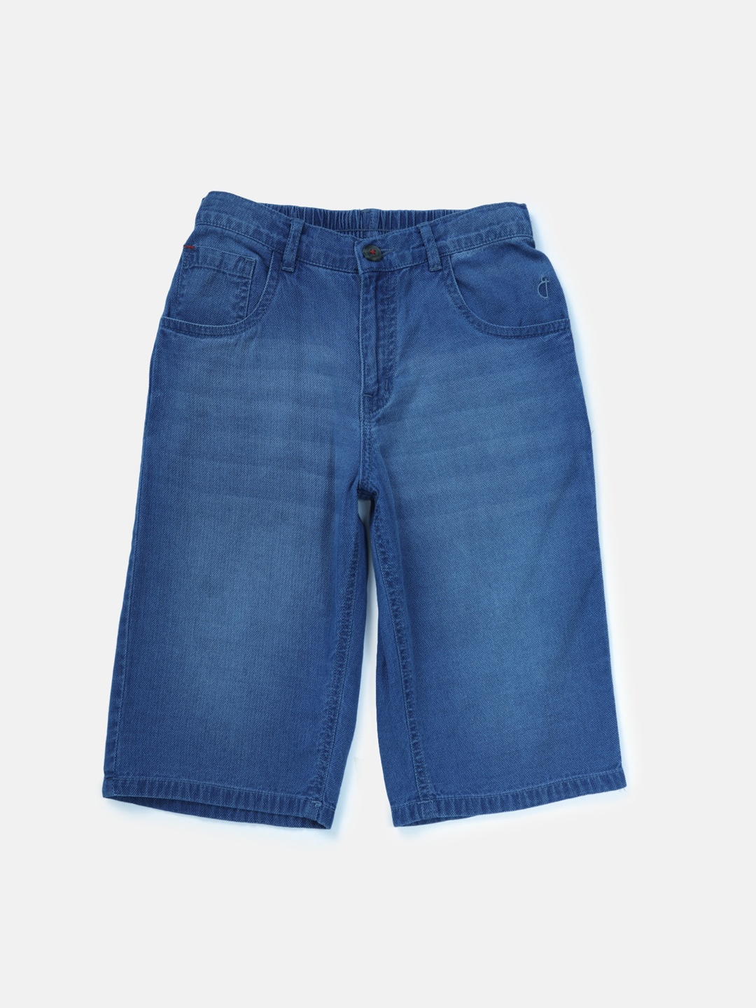 

Gini and Jony Infant Washed Mid-Rise Denim Shorts, Blue