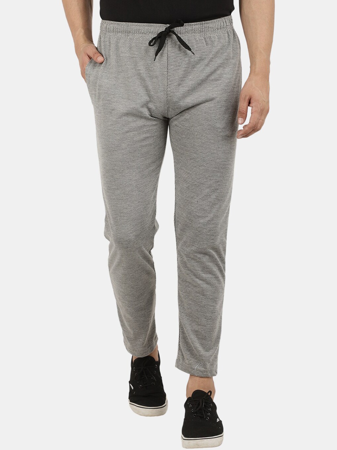 

V-Mart Men Cotton Track Pants, Grey