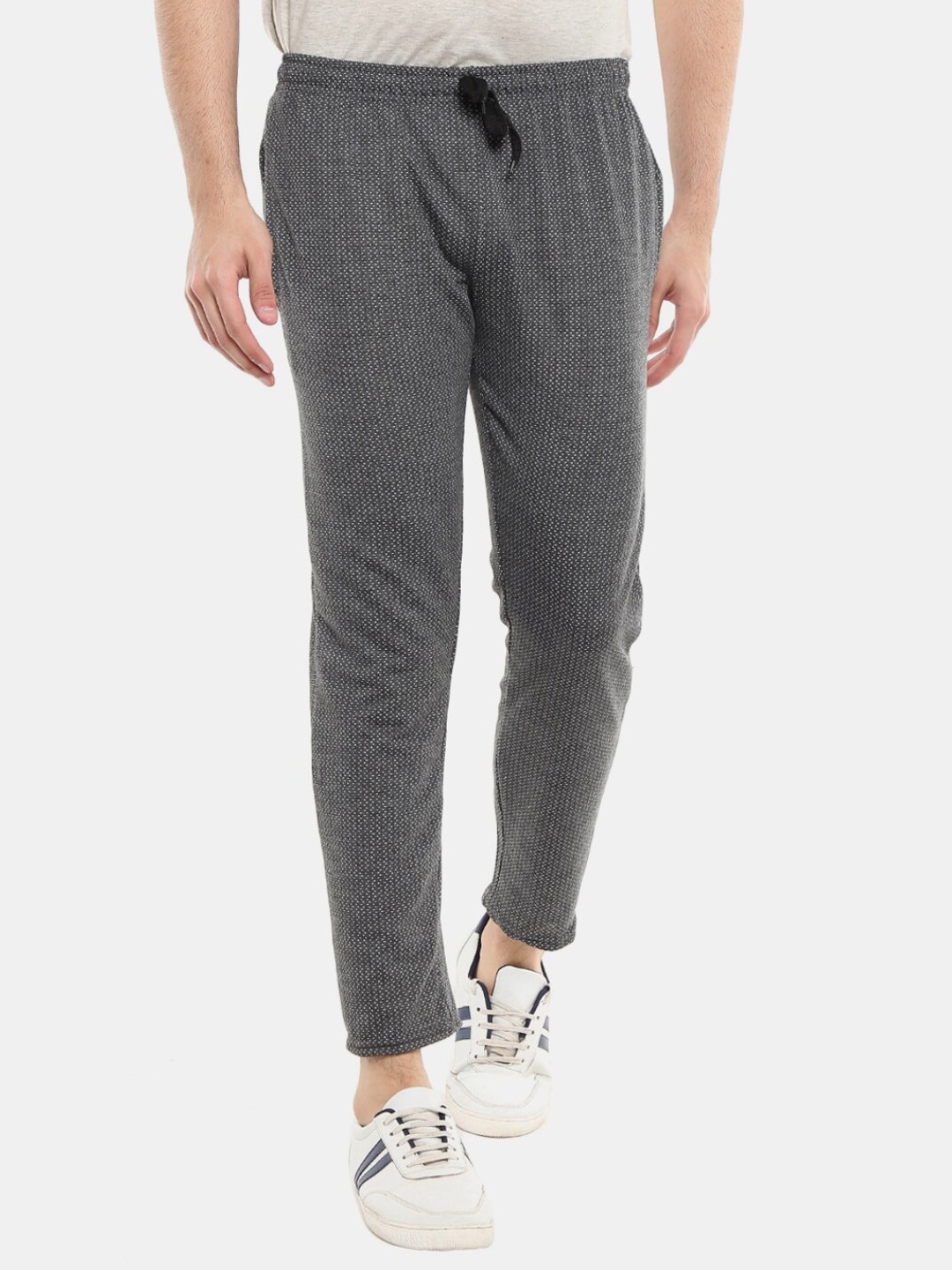 

V-Mart Men Cotton Track Pants, Grey