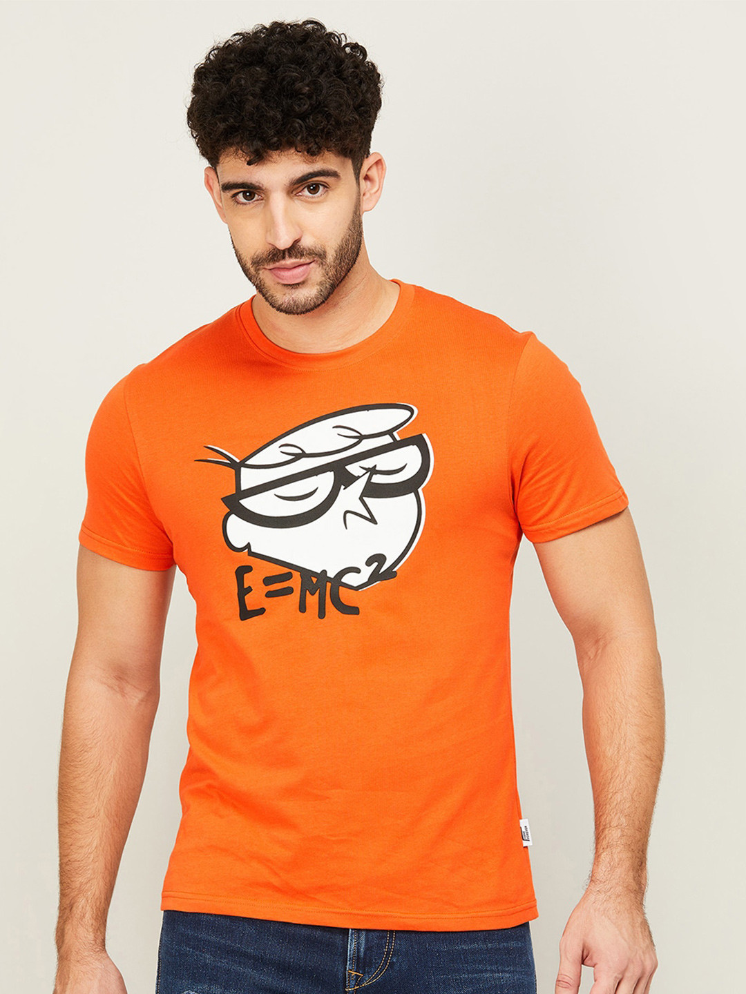

Fame Forever by Lifestyle Graphic Printed Cotton T-shirt, Orange