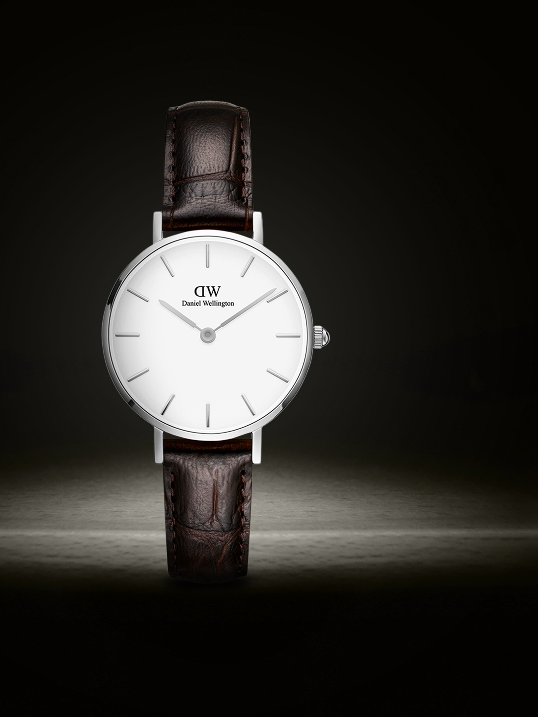 

Daniel Wellington Women Petite York Silver Watch, White