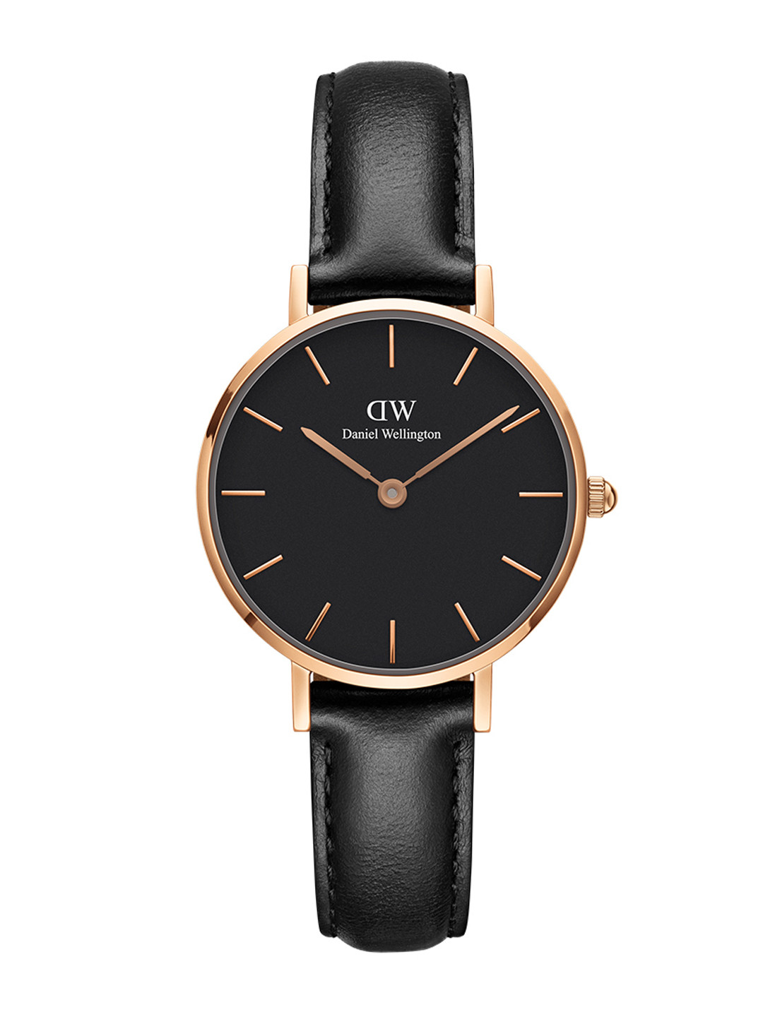 

Daniel Wellington Women Petite Sheffield Round Analogue Watch- DW00100224, Black