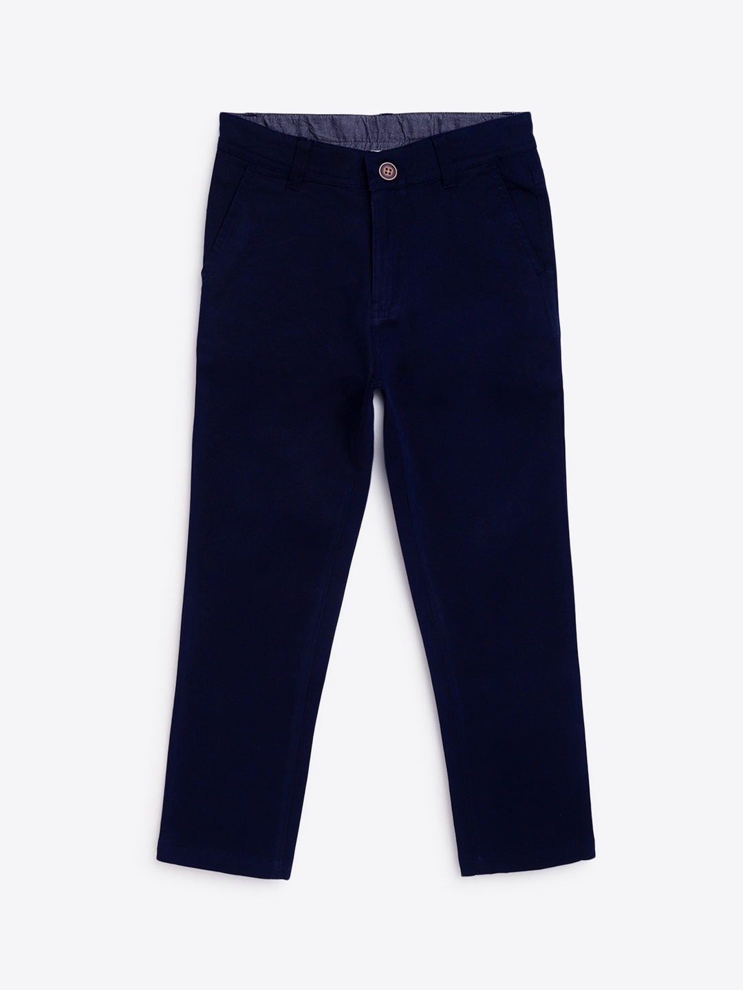 

Campana Boys Mid-Rise Regular Fit Chino Trousers, Navy blue