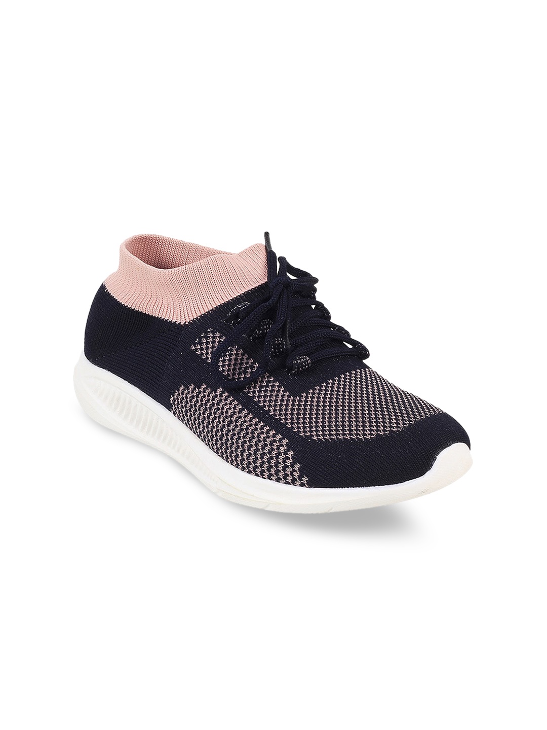 

ACTIV Women Woven Design Comfort Insole Contrast Sole Sneakers, Navy blue