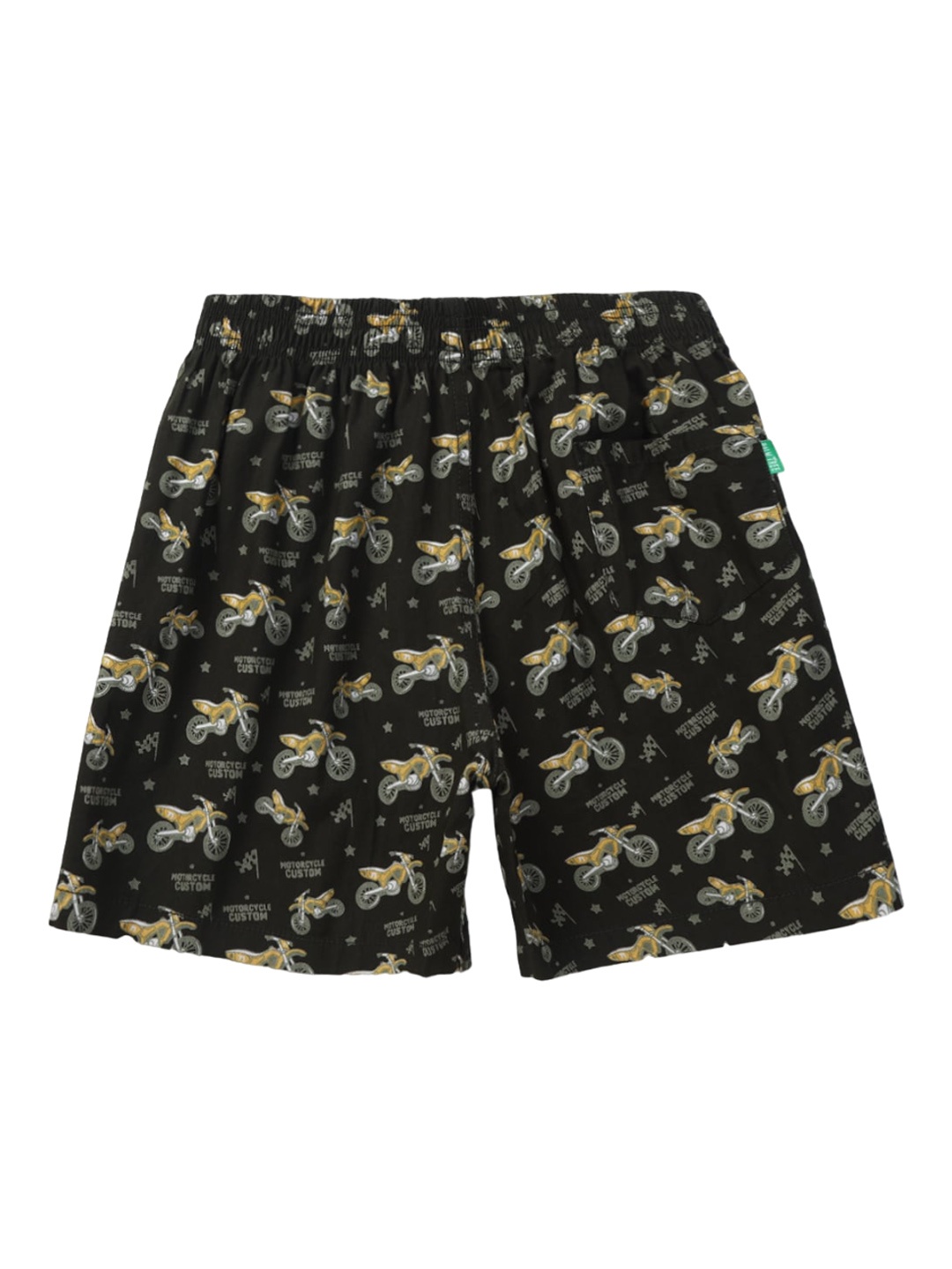 

Palm Tree Boys Graphic Printed Mid-Rise Shorts, Black