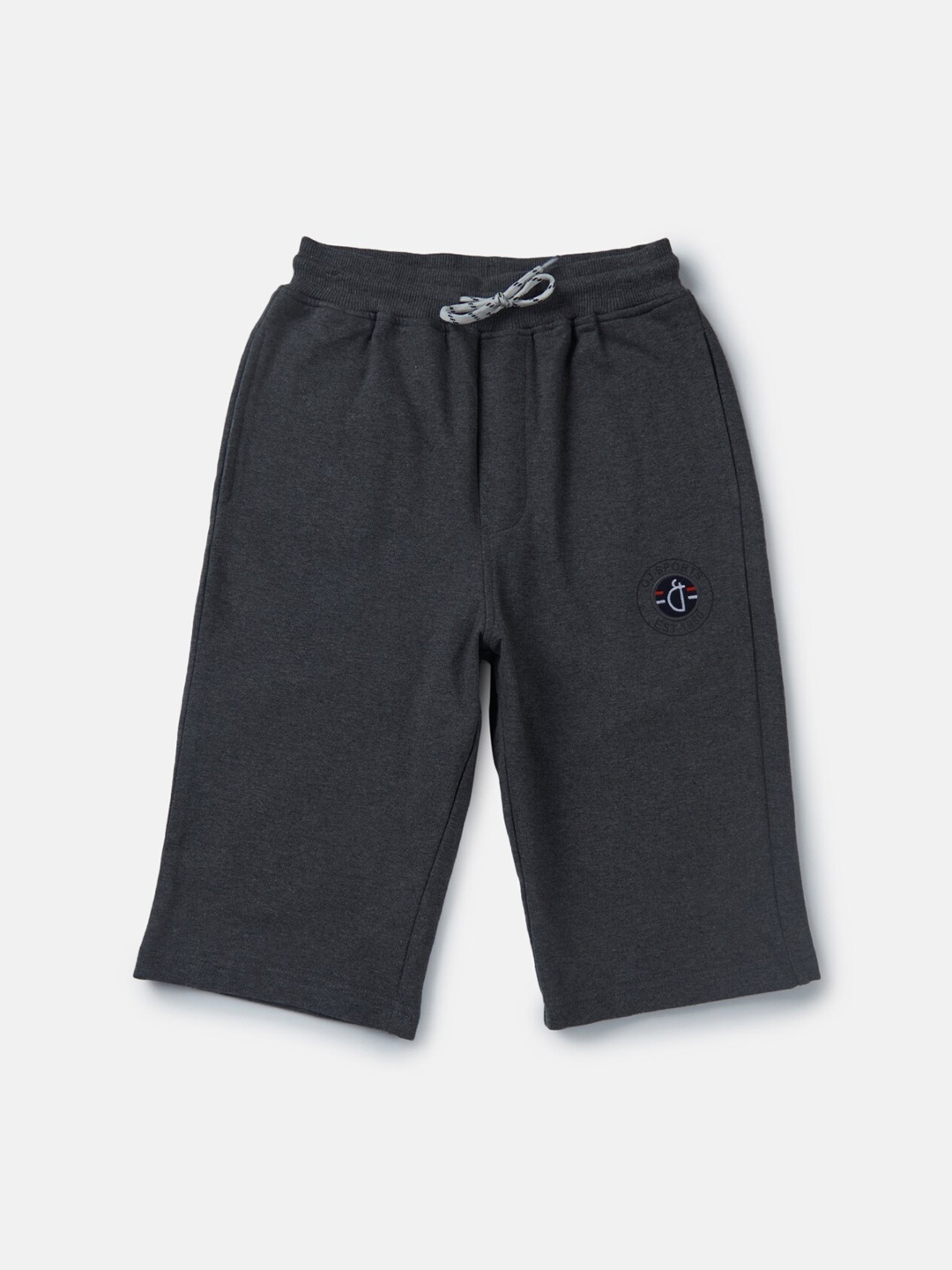 

Gini and Jony Boys Mid Rise Cotton Casual Shorts, Grey