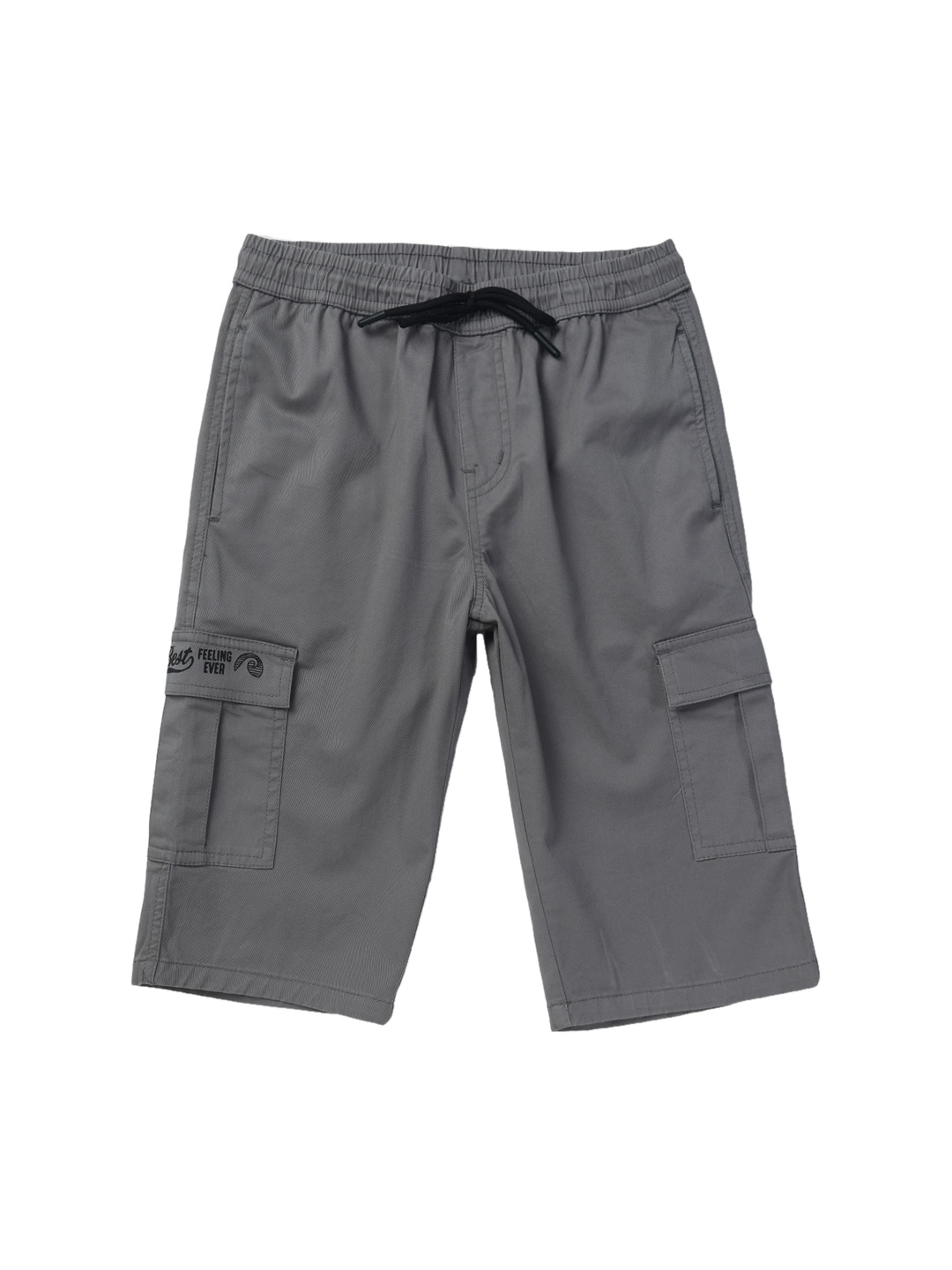 

Gini and Jony Infants Boys Mid Rise Cotton Cargo Shorts, Grey
