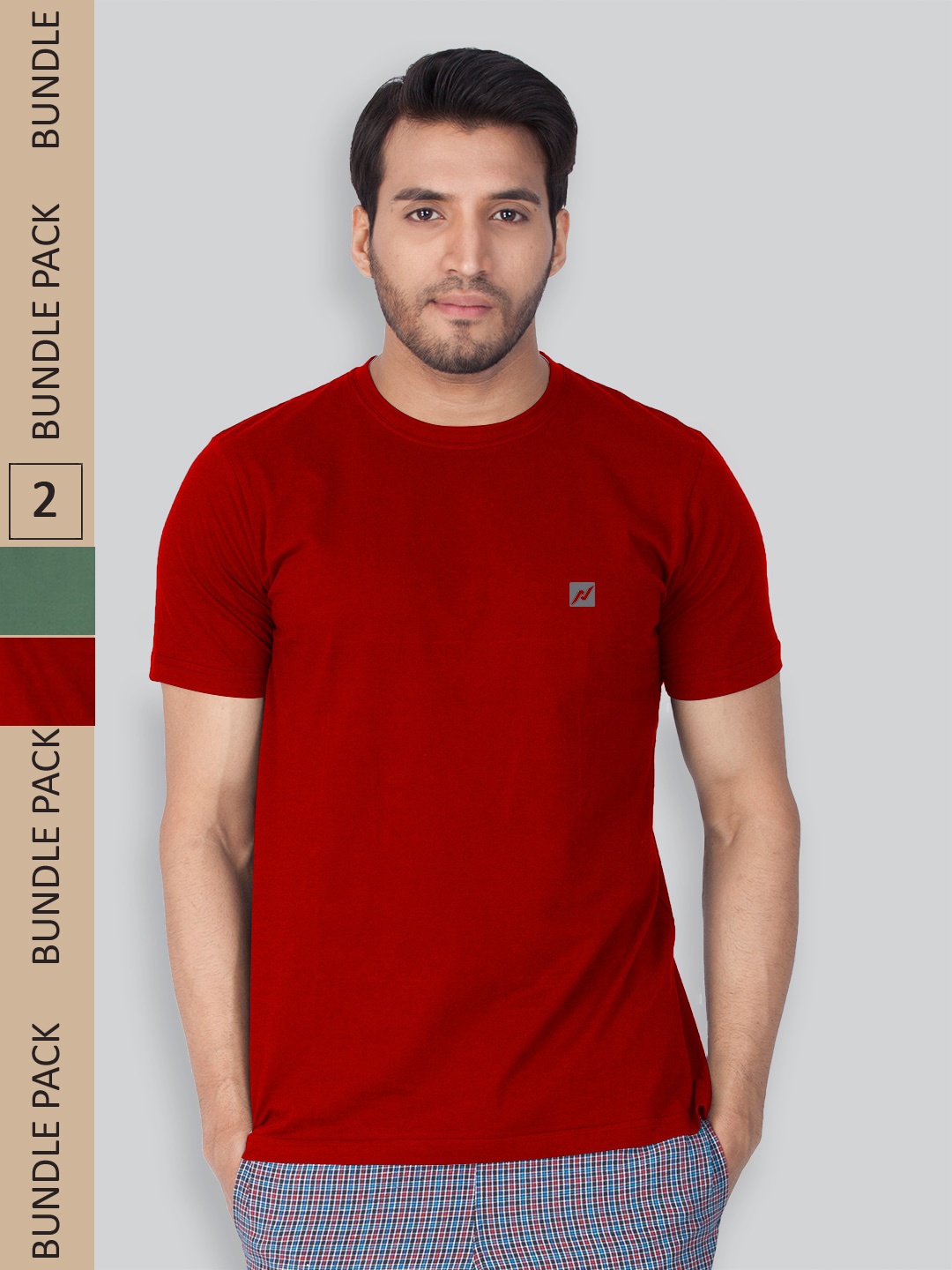

LUX NITRO Pack Of 2 Anti Odour T-shirts, Red