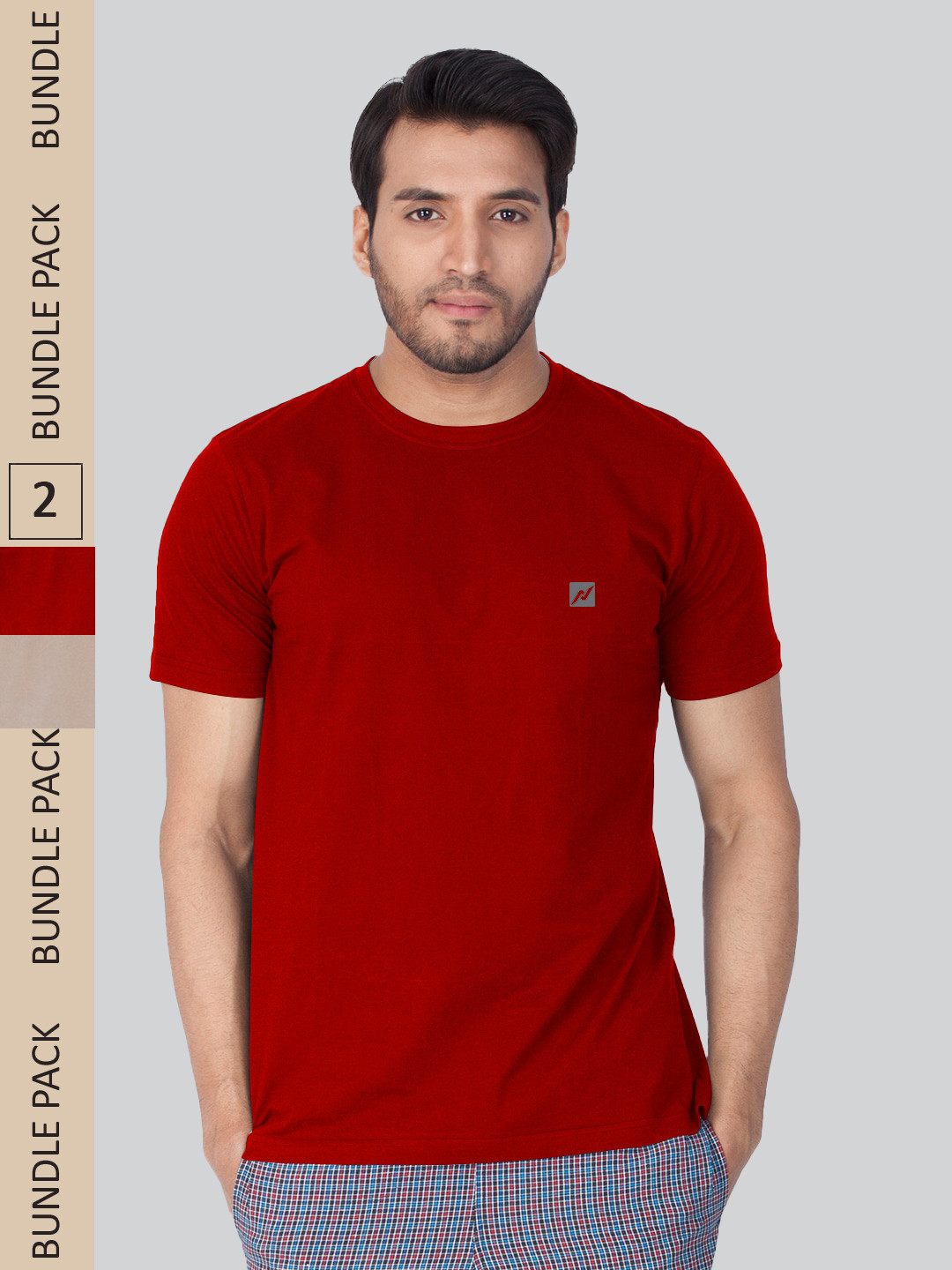 

LUX NITRO Pack Of 2 Anti Odour T-shirt, Red