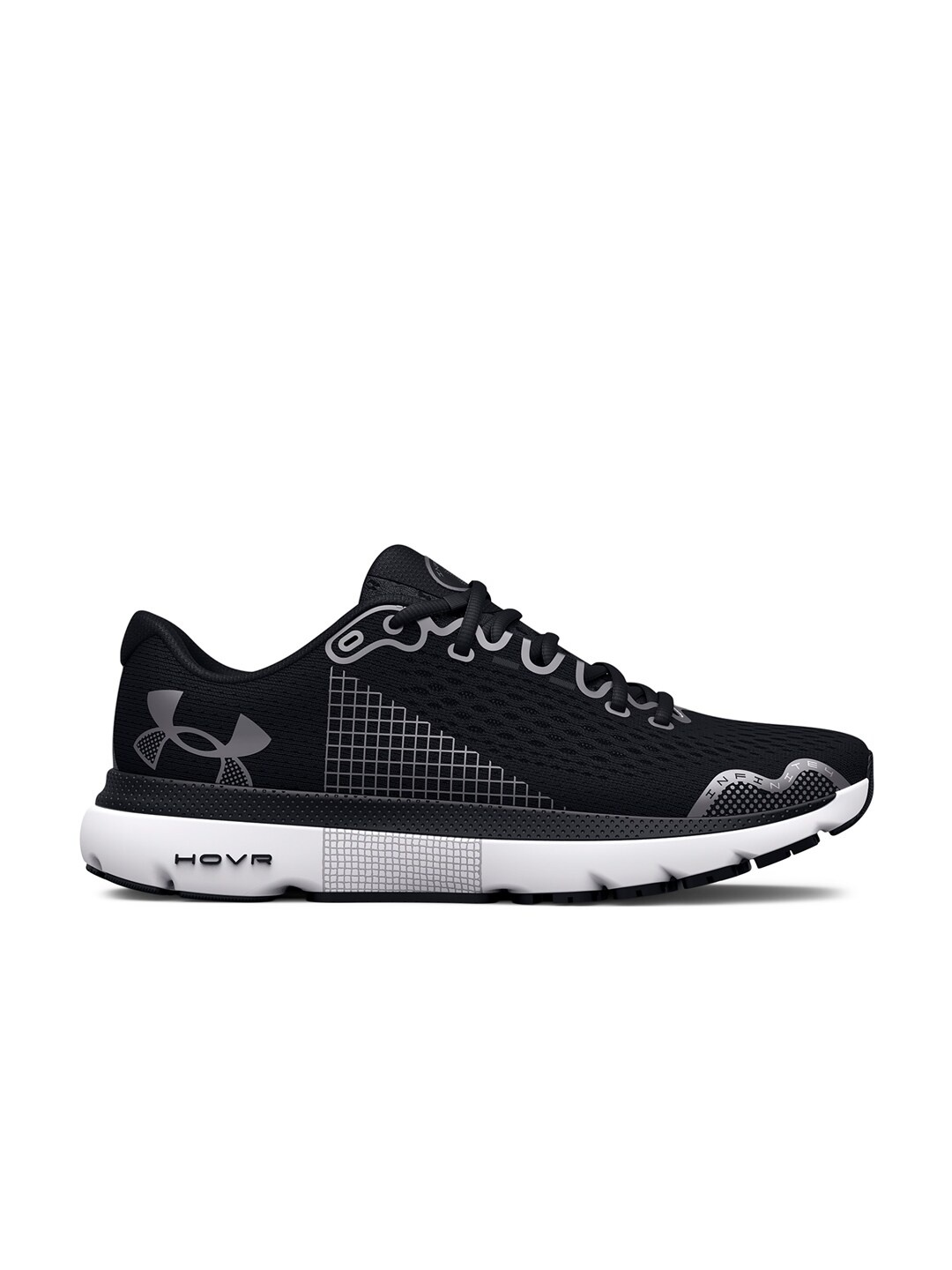 

UNDER ARMOUR Men Textured HOVR Infinite 4 Long Running Shoes, Black