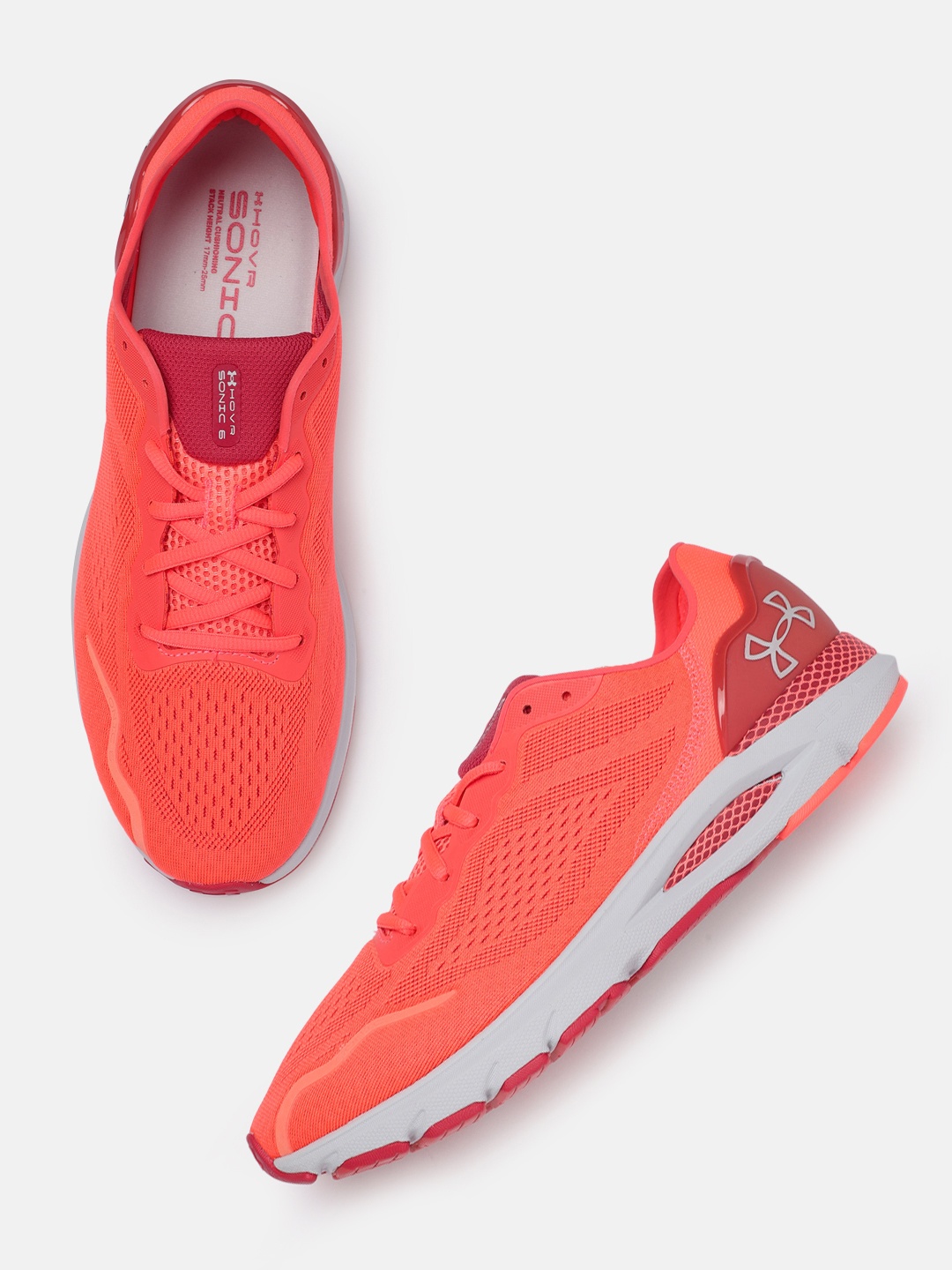 

UNDER ARMOUR Men UA HOVR Sonic 6 Textile Running Shoes, Orange