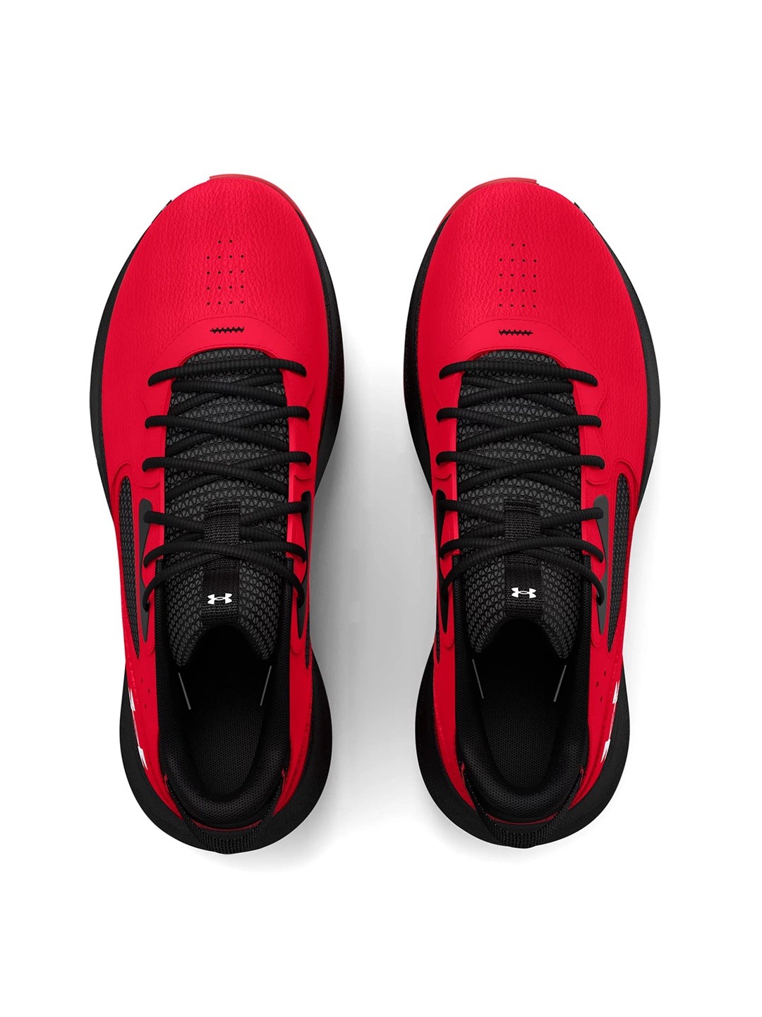 

UNDER ARMOUR Unisex UA Lockdown 6 Perforated Basketball Shoes, Red