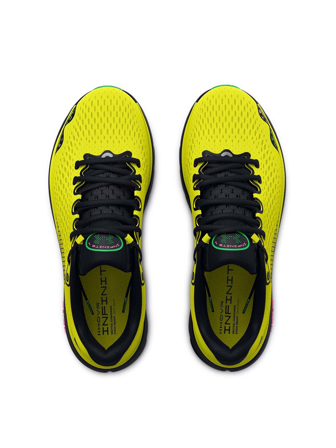 

UNDER ARMOUR Men Textured HOVR Infinite 4 Long Running Shoes, Yellow