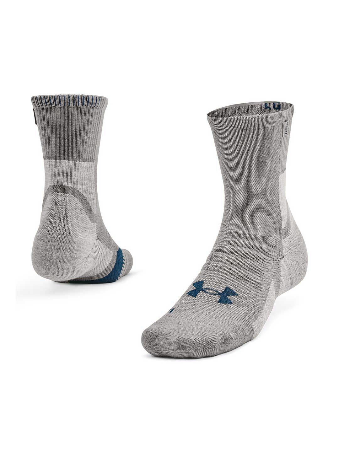 

UNDER ARMOUR Unisex Patterned Dry Run Wool Above Ankle Length Socks, Grey