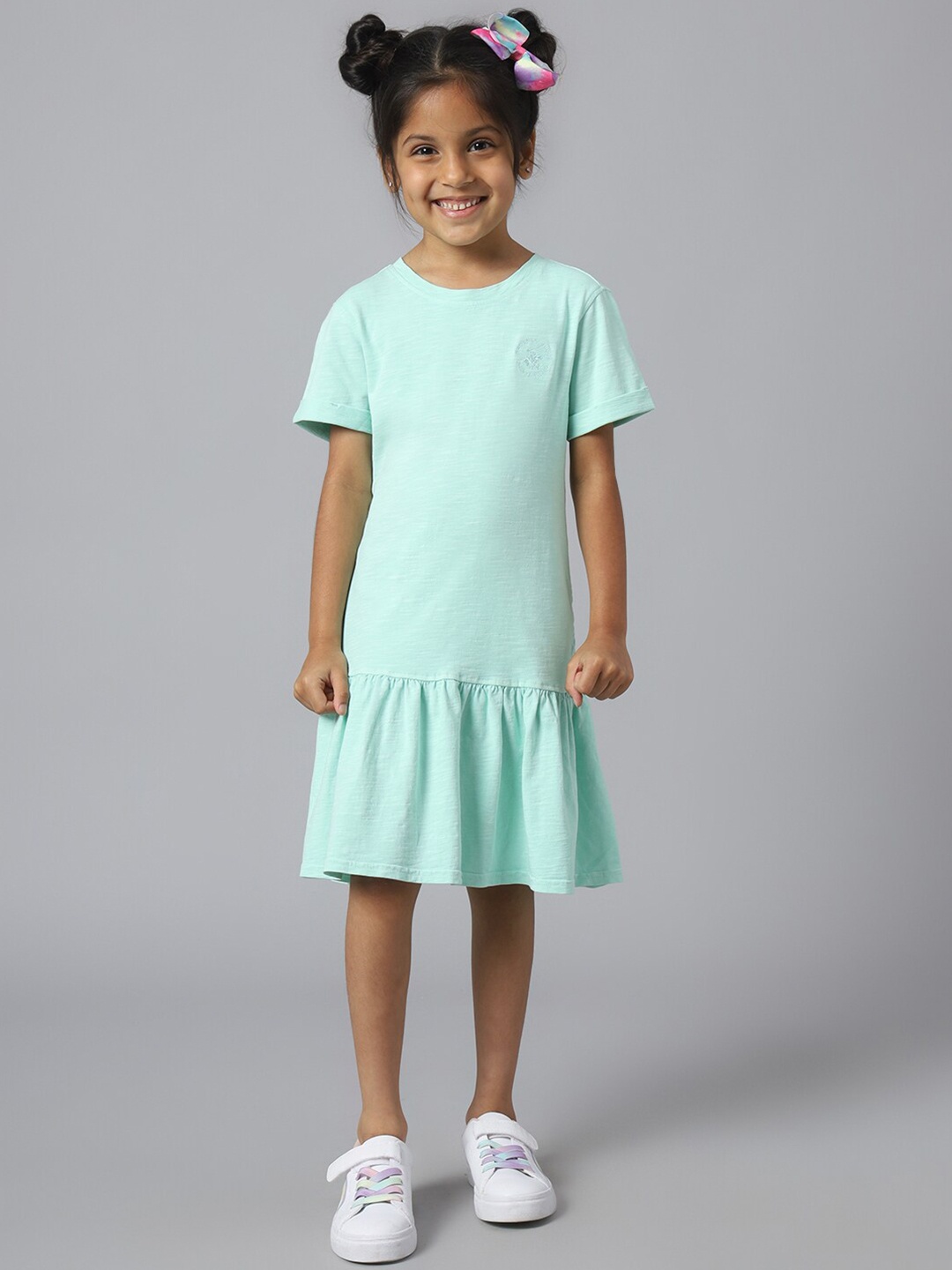 

Beverly Hills Polo Club Girls Drop-Waist Dress, Green