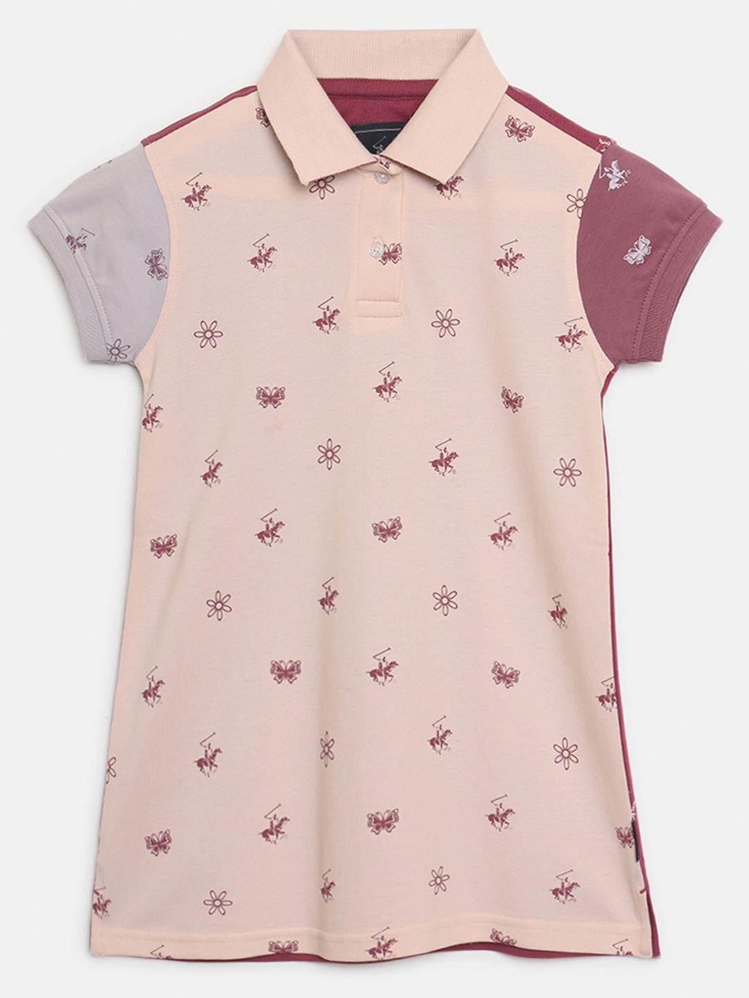 

Beverly Hills Polo Club Girls Printed A-Line Dress, Pink