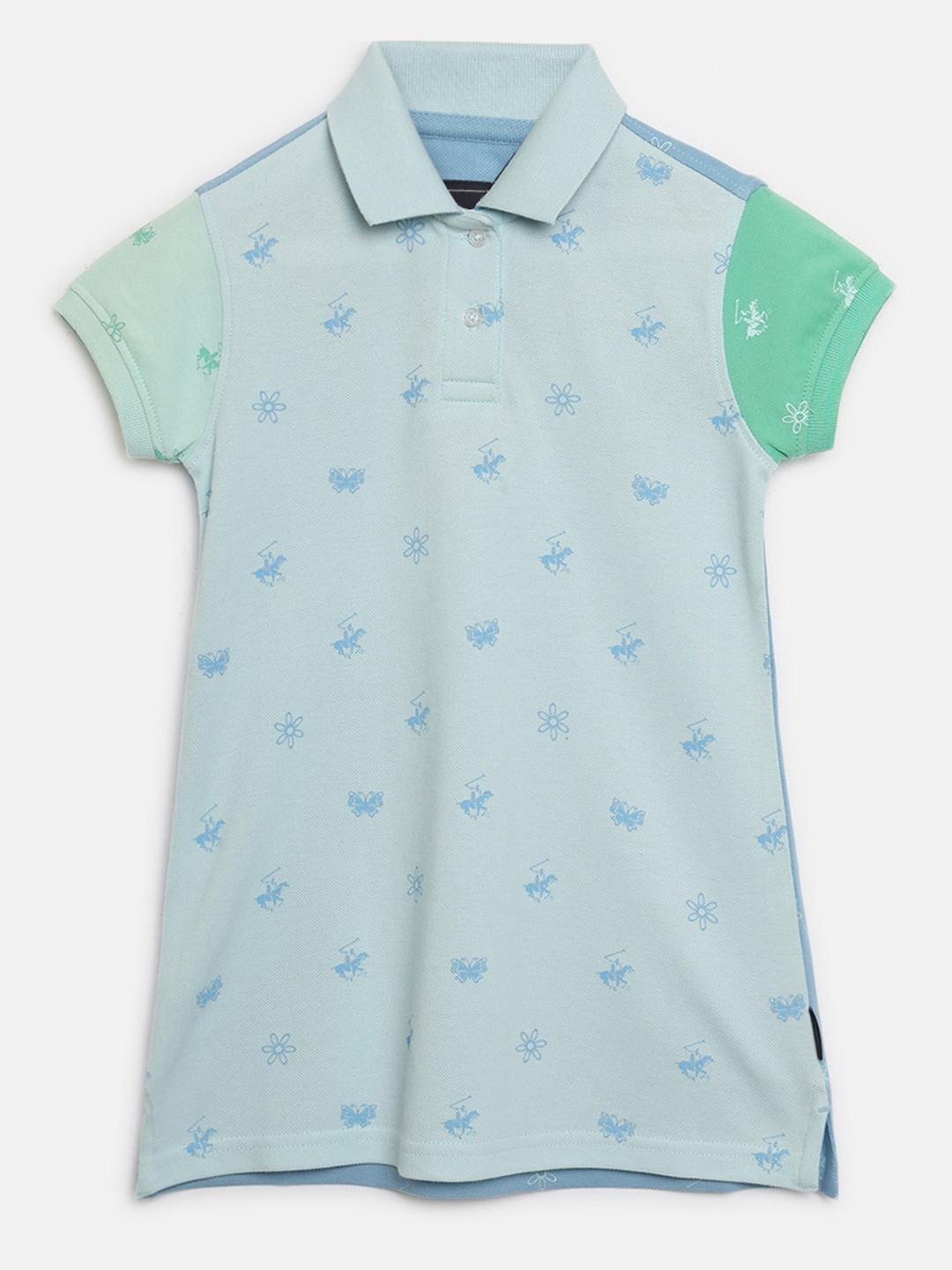 

Beverly Hills Polo Club Girls Print A-Line Dress, Blue