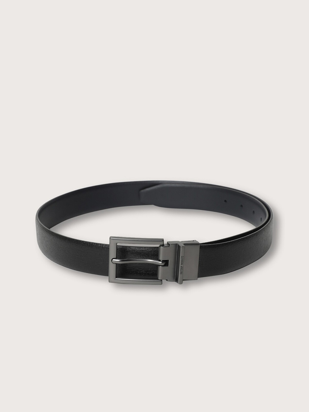 

Antony Morato Men Leather Reversible Belt, Black