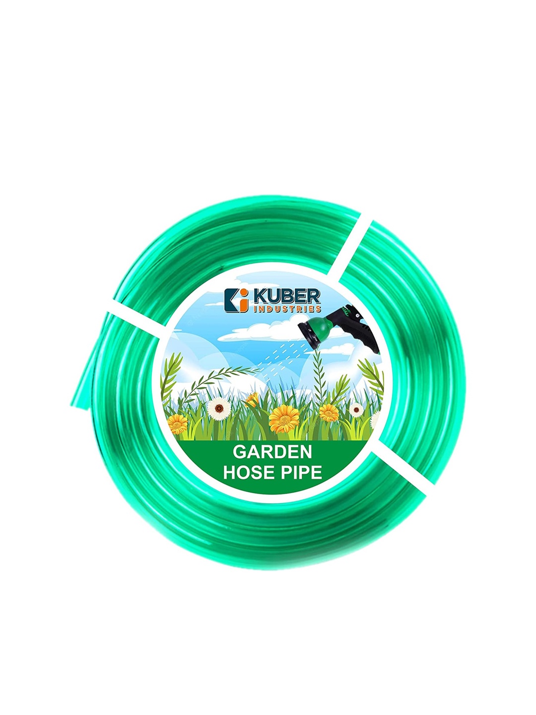 

Kuber Industries Green PVC Water Hose Pipe 15 meters