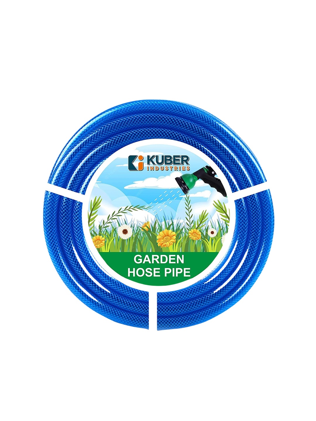 

Kuber Industries Blue Nylon Braided Water Pipe 15 m