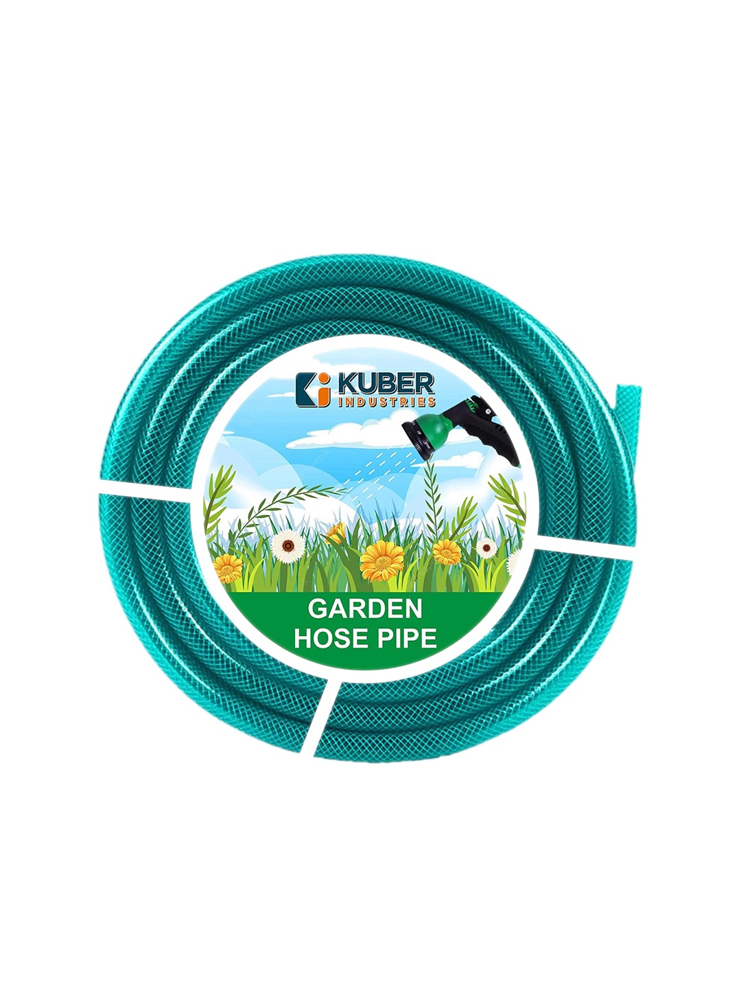 

Kuber Industries Green PVC With Nylon Braided Water Pipe 15 m