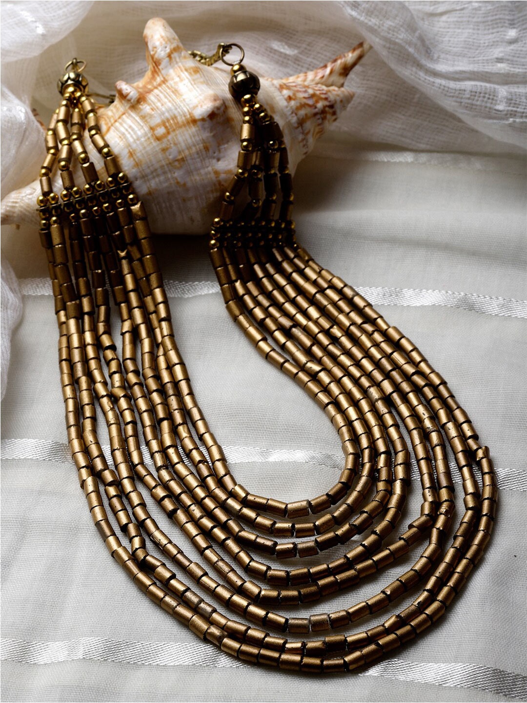 

Moedbuille Brass Gold-Plated Necklace