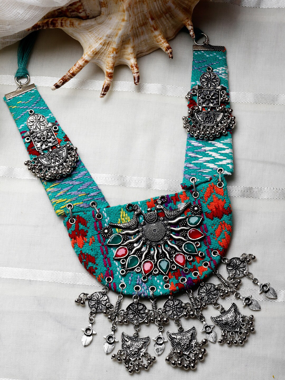 

Moedbuille Brass Silver-Plated Necklace