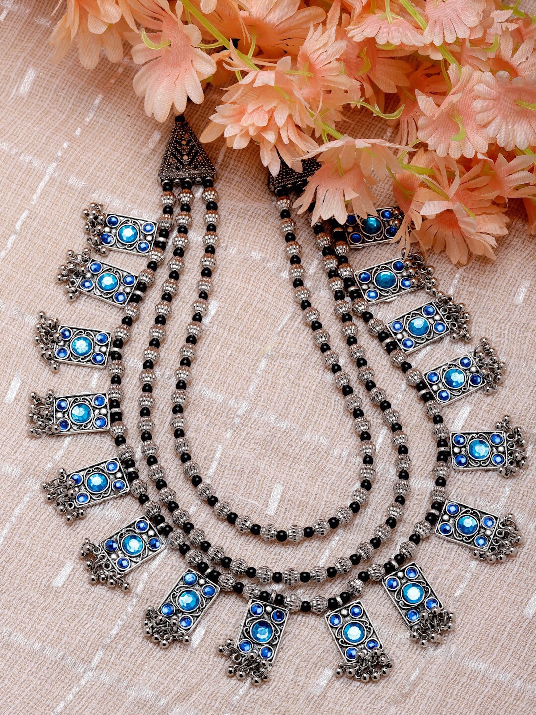 

Moedbuille Brass Silver-Plated Necklace