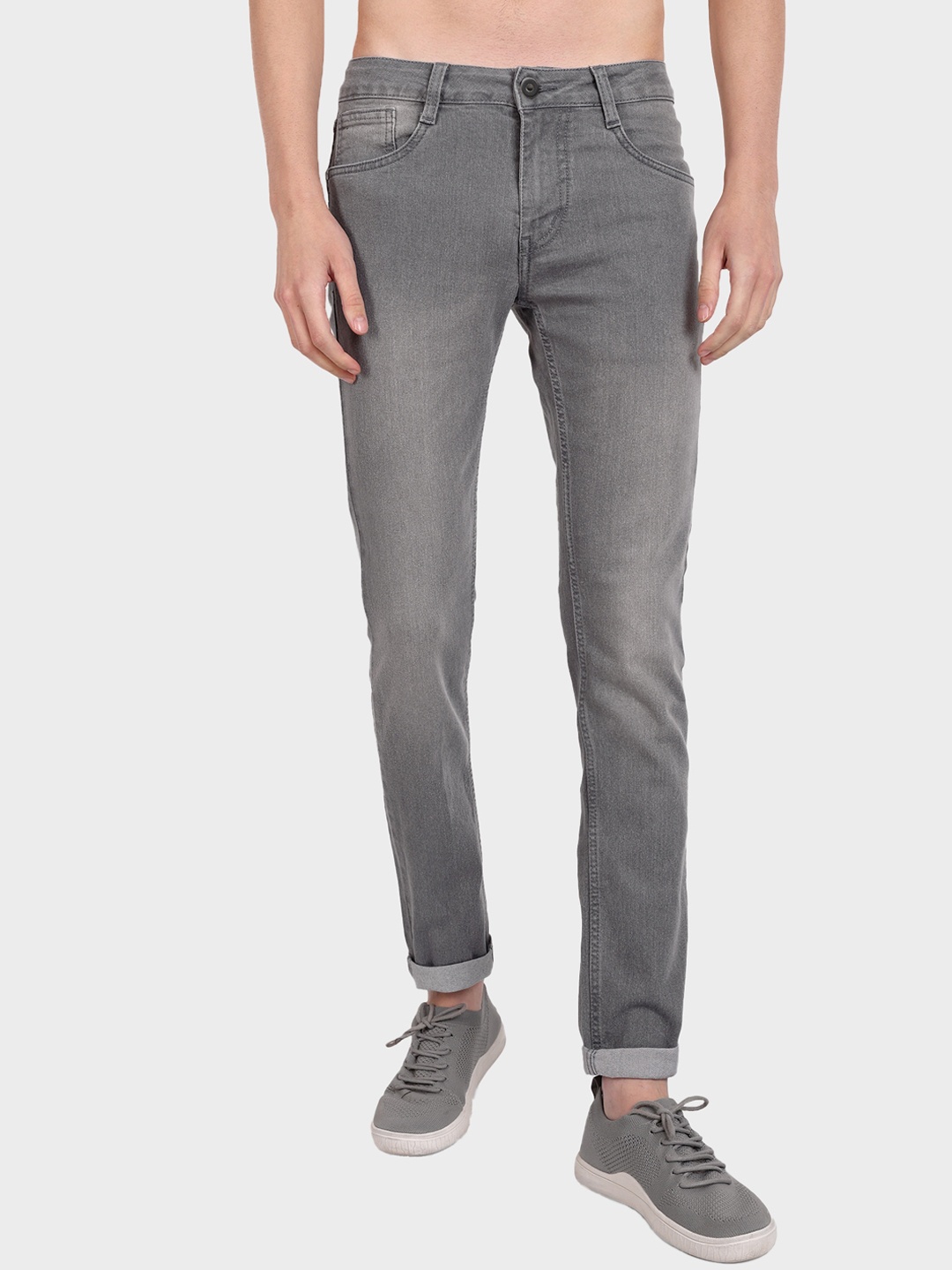 

Harvard Men Grey Clean Look Light Fade Slim Fit Stretchable Jeans